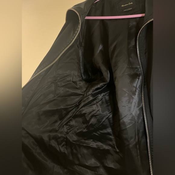 MASSIMO DUTTI Black Lightweight Dress Zip Jacket Size S-NWT - Picture 8 of 14
